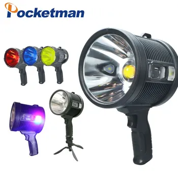 Мощный светодиодный прожектор, ручной рабочий светильник, прожекторы с солнечной панелью COB Light, USB-фонарик для охоты, работы