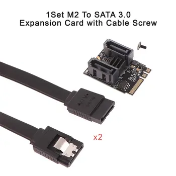 1 Комплект Riser Card расширения M2 На SATA 3.0 с кабельным ключом A + E WIFI Карта-адаптер для жесткого диска Бесплатные разъемы для установки накопителя
