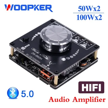 Bluetooth 5,0 TPA3116D2 Цифровой Аудио Усилитель Мощности Стерео 50Wx2 10 Вт-100 Вт Hi-Fi Класса D USB Музыкальный Усилитель 502H 502M