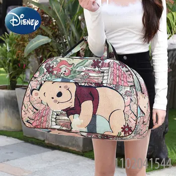 Disney Travel Tote, багажная сумка для женщин, девочек, детей, водонепроницаемые, прочные, большой емкости, вещевые сумки с Винни-Пухом, Бесплатная доставка