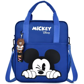 Disney Микки Маус для мальчиков и девочек, учебная сумка, школьная сумка для студентов, многофункциональная сумка для документов в детском саду