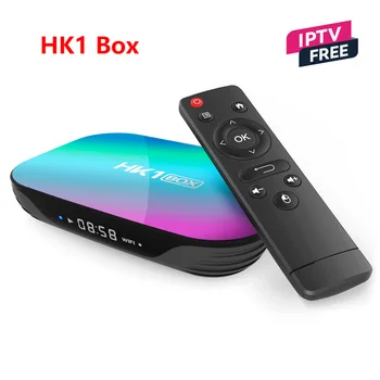 HK1 Smart TV Box Android 9,0 4K 100m 1080P Box amlogic S905X3 Двойной WiFi 4 ГБ ОЗУ 32 ГБ 64 ГБ ПЗУ HK1BOX телеприставка
