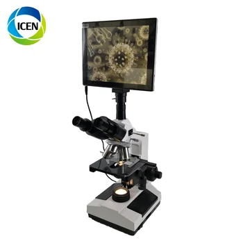 IN-B129-1 По хорошей цене Медицинский USB биологический микроскоп с ЖК-экраном