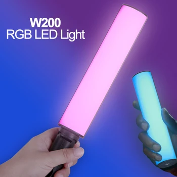 JYYXF W200 ламповый светильник Pavotube Магнитный креативный RGB заполняющий светильник для фотосъемки Видео 3000 мАч Портативный ручной светильник