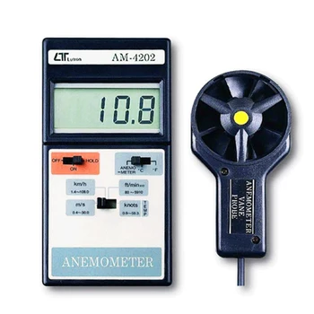 LUTRON AM-4202 AM4202 0,4-30,0 м / с Датчик термопары с открытой головкой Типа K Лопастной анемометр