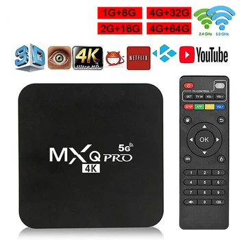 MXQpro RK3229 64 ГБ Android 10,1 Smart TV Box 4K Youtube Медиаплеер TV BOX Android 7,1 4 ГБ 32 ГБ Телеприставка с дистанционным Управлением