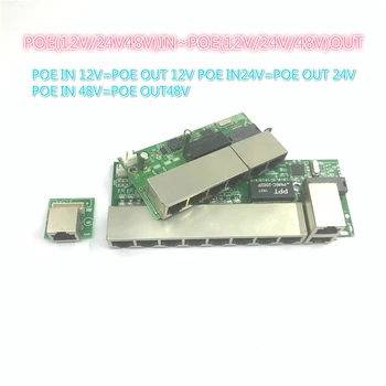 POE12V-24V-48V POE12V/24V/48V POE OUT12V/24V/48V poe коммутатор POE 100 Мбит/с POE poort; 100 Мбит/с UP Link poort; сетевой видеорегистратор с питанием от poe