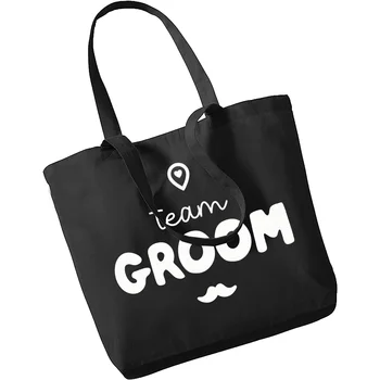 Team Groon Однопартийная Модная холщовая сумка Для женщин и девочек, простая сумка для хранения Большой емкости, сумка на плечо