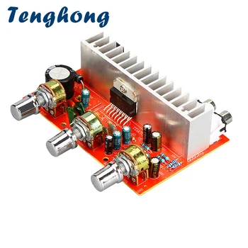 Tenghong TDA7377 DC12V Усилитель мощности Аудио плата Amplificador 40Wx2 Стерео усилитель для домашнего кинотеатра DIY
