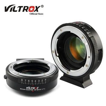 Viltrox M43 Адаптер для объектива с фокусным расстоянием, усилитель скорости, Турбо Диафрагма 0.71x для объектива Nikon к камере M4/3 Panasonic Olympus