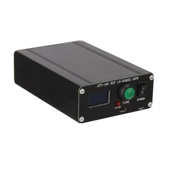 Автоматический антенный тюнер ATU-100 1,8-55 МГц 0,96 дюйма с корпусом для зарядки