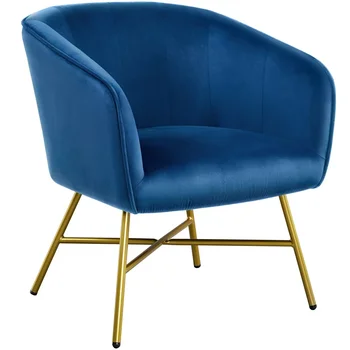 Бархатный Клубный стул с акцентом, кресло для отдыха, мебель для гостиной
