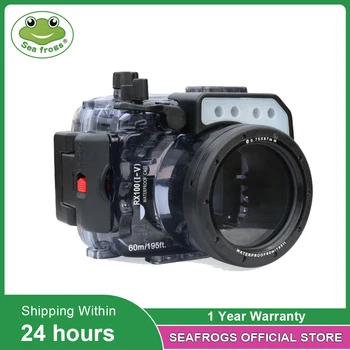 Водонепроницаемый чехол для камеры Sony RX100 V Для фотосъемки под водой 60 м Защитный корпус Снаряжение для дайвинга Коробка для аксессуаров для камеры