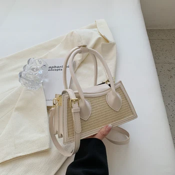 Дизайнерская Роскошная мягкая сумка-тоут с верхней ручкой, Женская Соломенная сумка в виде Песочных часов, Брендовые кожаные сумки-мессенджеры для девочек, Женская маленькая сумка