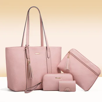 Женская сумка 2023, Новая модная сумочка с кисточками, диагональный пролет на одно плечо, Большая емкость, чехол из четырех частей, сумка для матери