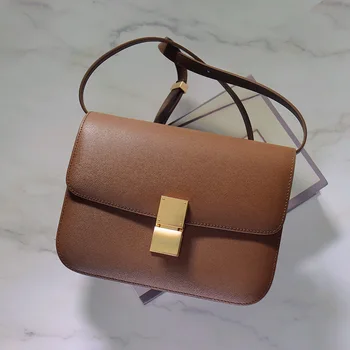 Женская сумка для тофу, женская роскошная дизайнерская маленькая квадратная сумка в форме коробки, сумка на одно плечо, женская сумка-мессенджер из натуральной кожи с клапаном