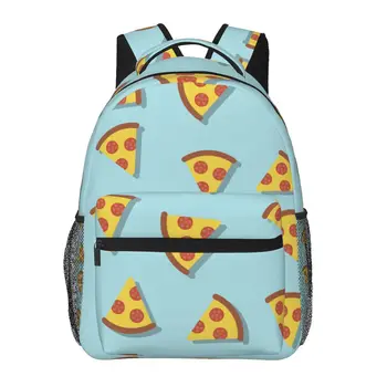 Женский рюкзак с рисунком пиццы, модная сумка для женщин, мужская школьная сумка, сумка для книг, Mochila