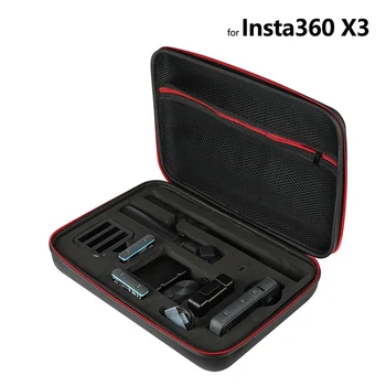 Коллекционная коробка Fhx-19G для камеры Insta360 X3, Чехол для переноски, Портативная сумка для хранения Аксессуаров для экшн-камеры Insta360 One X3