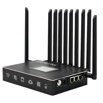Корпоративный маршрутизатор для подключения 4G Wi-Fi, 6 гигабитных портов, 4 слота для SIM-карт, маршрутизатор для подключения аккумулятора для Live