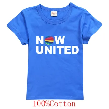 Модная футболка Now United, Детская группа, Эстетические Футболки с графическим принтом, Уличная одежда в стиле хип-хоп Для мальчиков и девочек, Топы с короткими рукавами