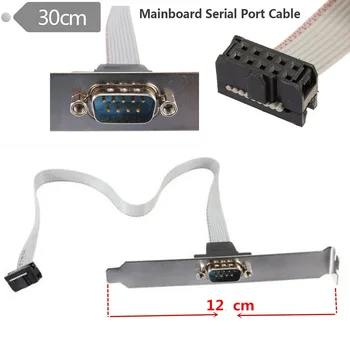 Новая серийная 9-контактная материнская плата DB9 RS232, Com-порт, разъем для ленточного кабеля, кронштейн