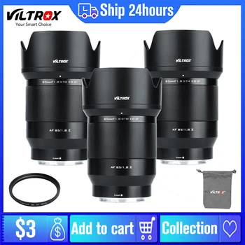Объектив VILTROX 85 мм II F1.8 с автоматической фокусировкой, Полнокадровый портретный объектив для камер Nikon Z Fujifilm X Sony E Mount