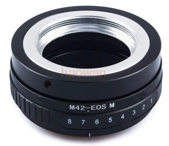 переходное кольцо с наклоном m42-eosm для объектива m42 с креплением 42 мм к беззеркальной камере Canon eosm EF-M eosm/m1/m2/m3/m5/m6/m10/m50/m100