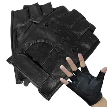 Перчатки для верховой езды, мужские велосипедные Мотоциклетные перчатки, защитное снаряжение на половину пальца, велосипедные перчатки без пальцев для езды на велосипеде