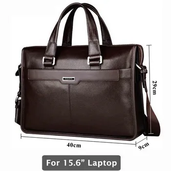 Портфель, компьютер, Дюймовая дюймовая сумка из натуральной кожи для ноутбука 15,6, Мужская сумка для ноутбука, кожа для ноутбука 15,6