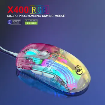 Проводная беспроводная игровая мышь с регулируемой подсветкой RGB, совместимая с Bluetooth, беззвучная мышь, удобная для настольного ноутбука