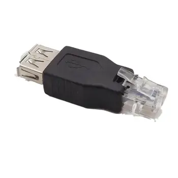 Разъем USB 2.0 A для подключения к RJ11 4Pin 6P4C с разъемом Ethernet для сетевого телефона