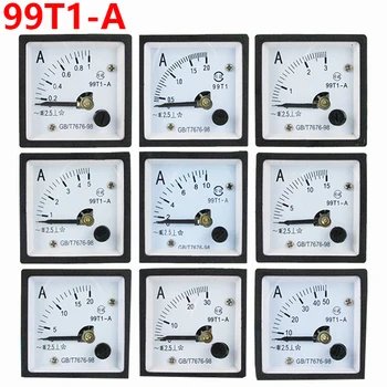 Тип указателя переменного тока, амперметр 99T1 1A ~ 600A, Аналоговый Панельный Амперметр, Измеритель тока